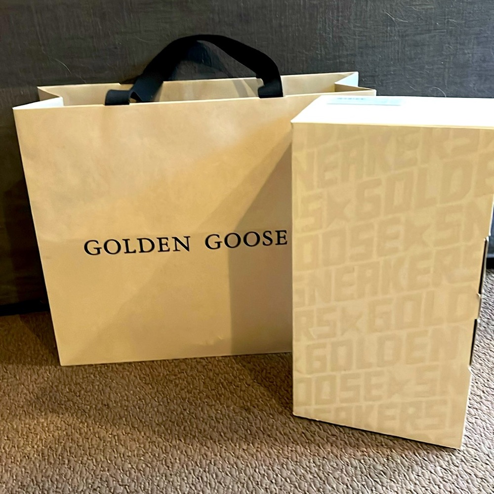 Golden Goose shoe box and bag